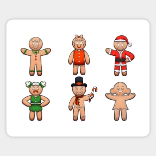 Gingerbread Men And Women Magnet